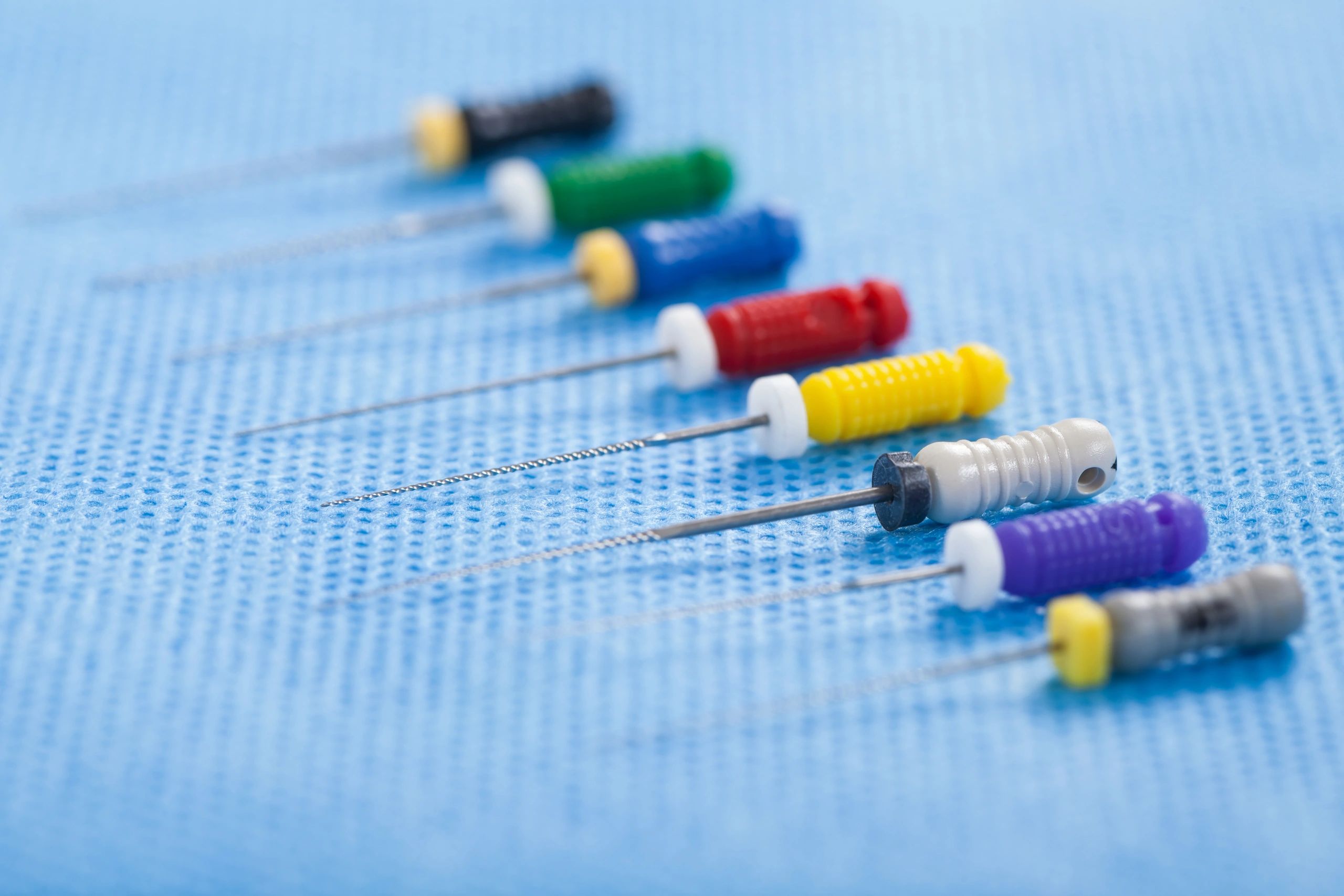 Close-up sterile instruments representing facility supply support