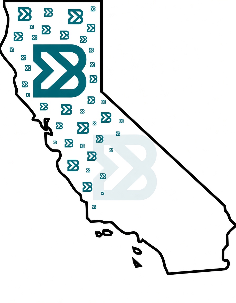 BioTrax Northern California graphic with stylized California outline and teal BioTrax branding